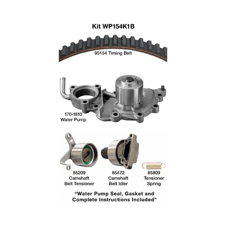Dayco 89-92 Toyota 3L Water Pump Kit, Wp154K1B WP154K1B
